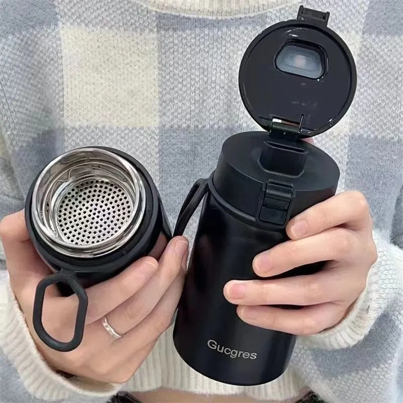 Women's vacuum flask with practical flip top and ergonomic design Kalsten