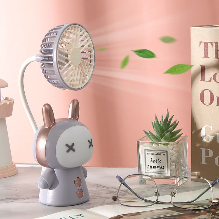 Unisex Creative Mini-Handheld Fan with Flexible Tilt Arm Kalsten