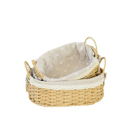 Rectangular Woven Storage Baskets Acalora