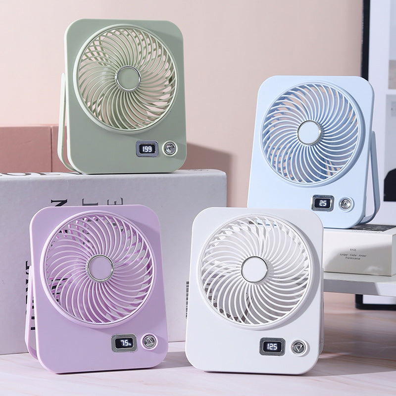 Ladies portable table fan with digital speed display Kalsten