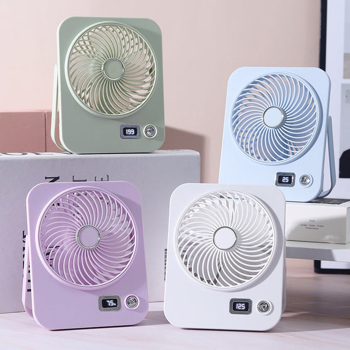 Ladies portable table fan with digital speed display Kalsten