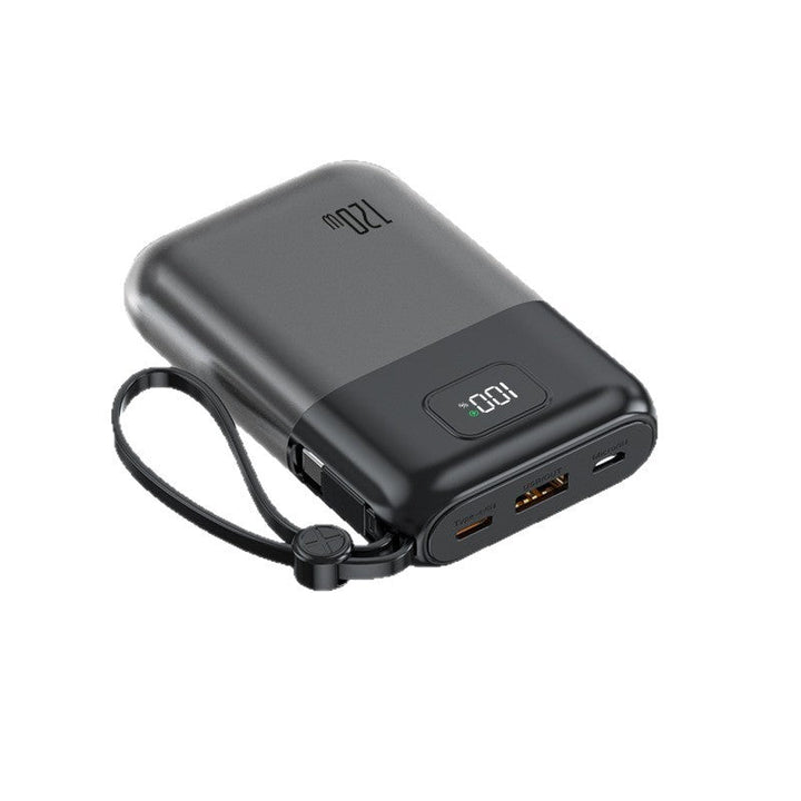Portable power bank with powerful fast charging cable and integrated LED display Kalsten