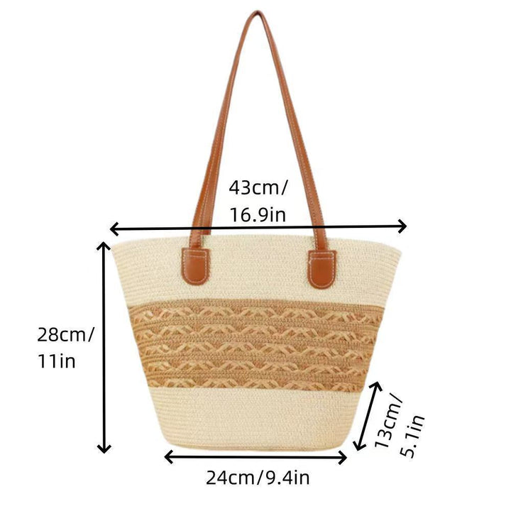 Elegant straw bag Kalsten