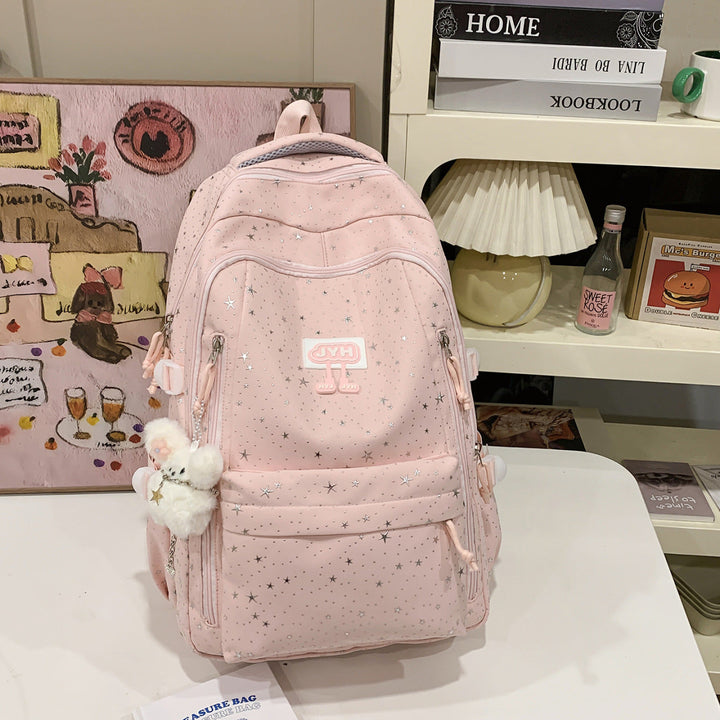 Star-Print Fashion School Backpack Kalsten