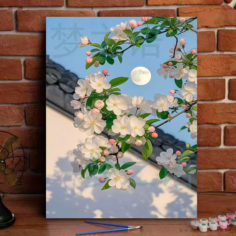Floral Landscape Canvas Art Print Kalsten
