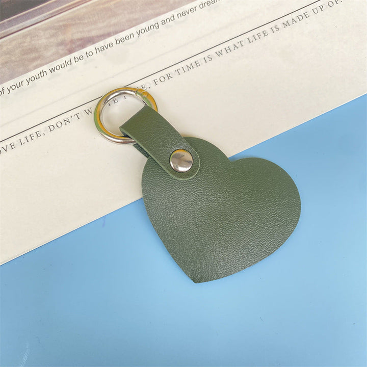Premium Heart-Shaped Leather Keychain kalsten