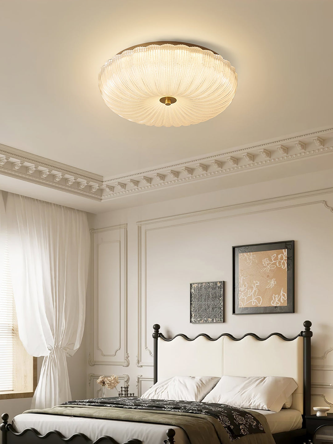 Frosted Glass Ceiling Light 15.7 in Warm Neutral Cool Indoor Lighting Modern Fixture | Kalsten