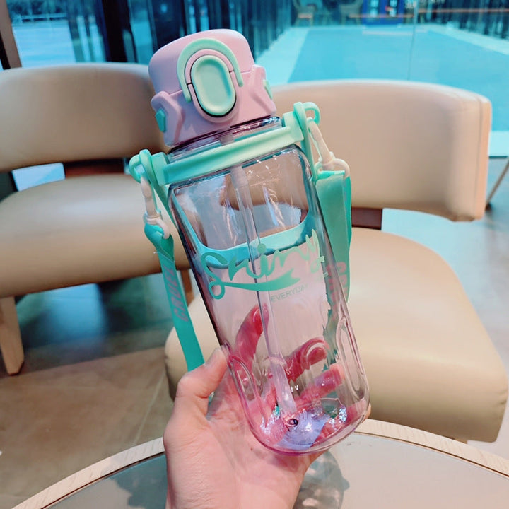 Ladies Ergonomic Water Bottle with Leak-Proof Lid Kalsten