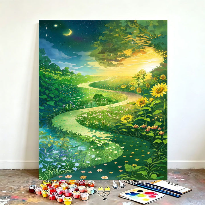 DIY Scenic Nature Paint by Numbers Art Kit Kalsten