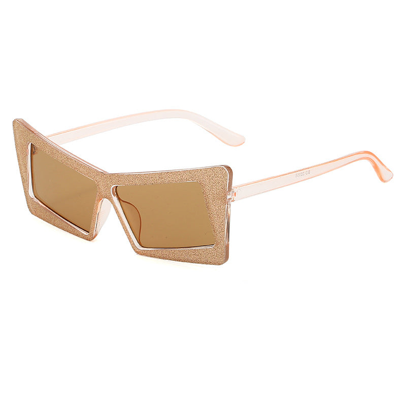 Women's geometric sunglasses with sparkling elements Kalsten