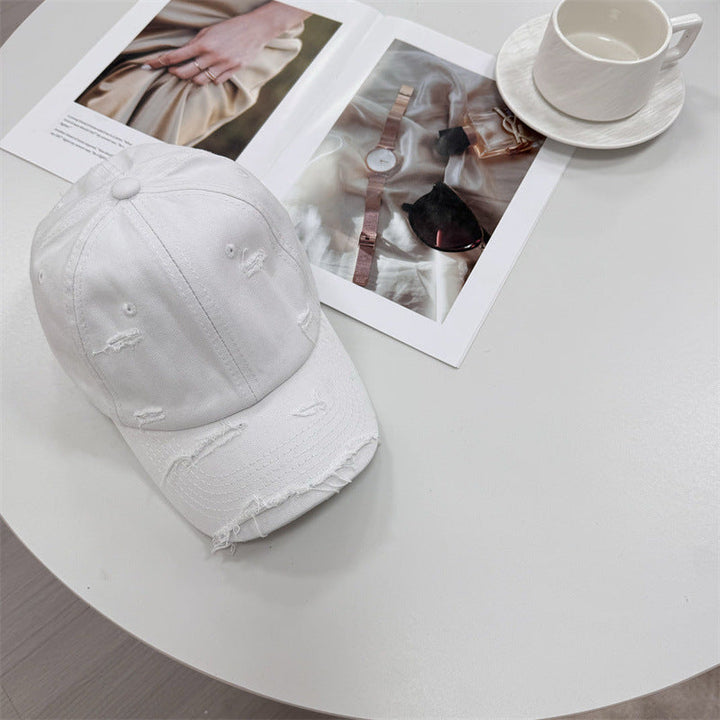 Men's Distressed Vintage-Style Baseball Cap Kalsten