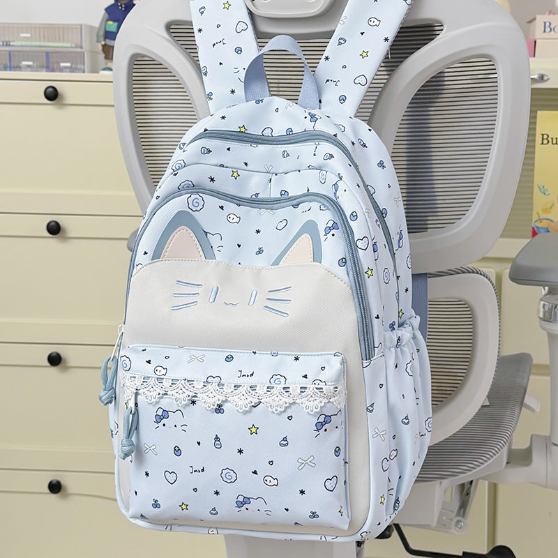 Children's Cute Cat Ear School Backpack