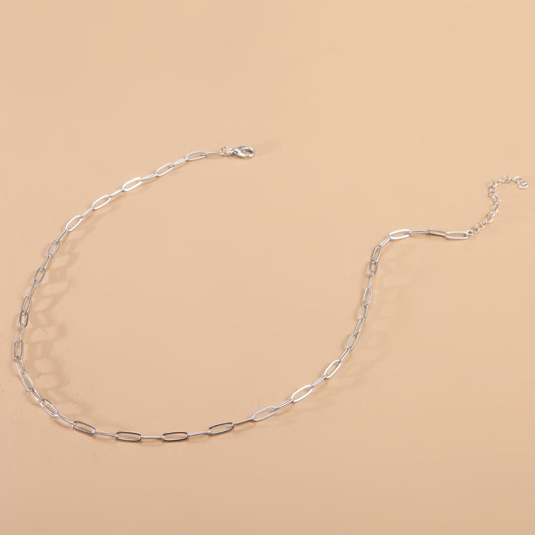 Sleek Long Link Chain Necklace Kalsten
