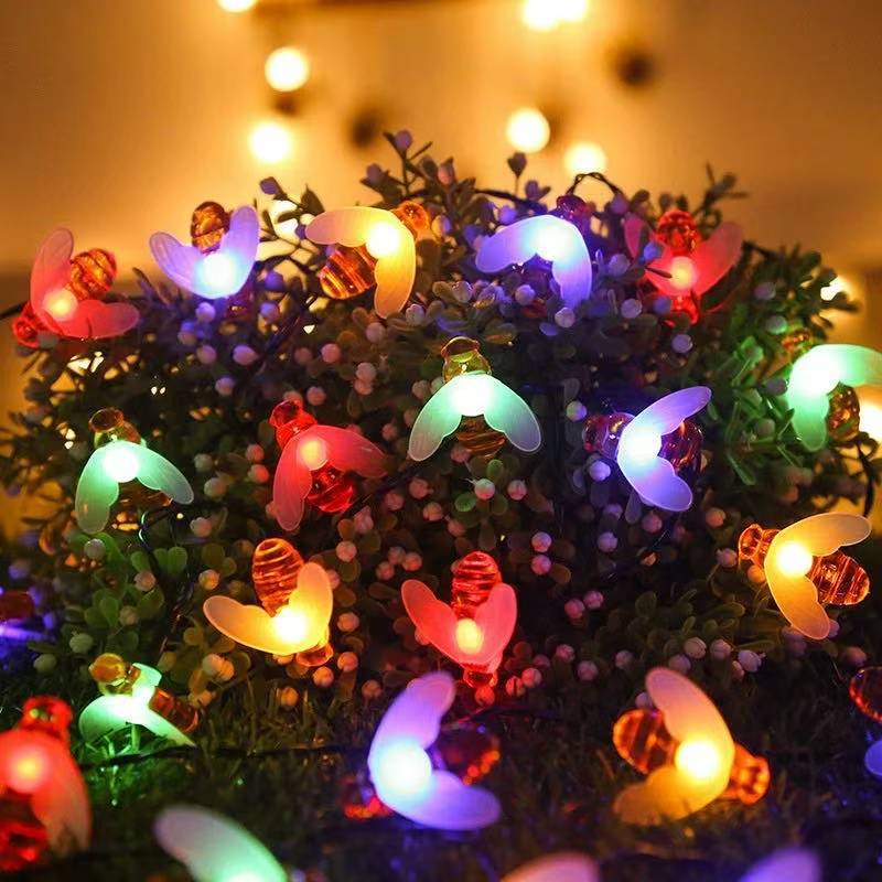 Decorative Bee Solar String Lights Kalsten