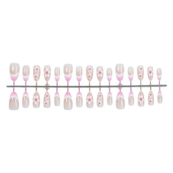 Decorative Floral Design Press-On Nails Kalsten
