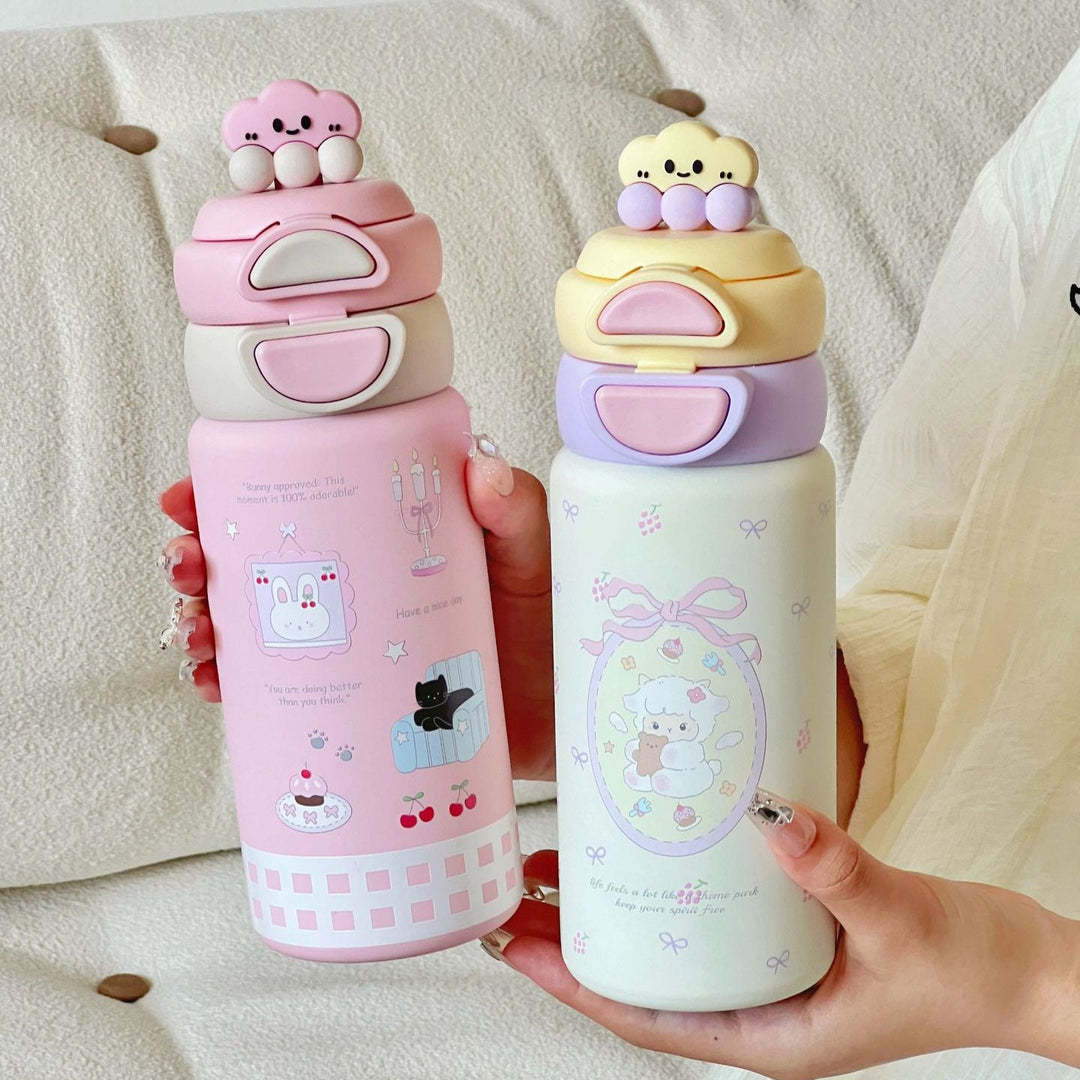 Women's water bottle with innovative lid Kalsten