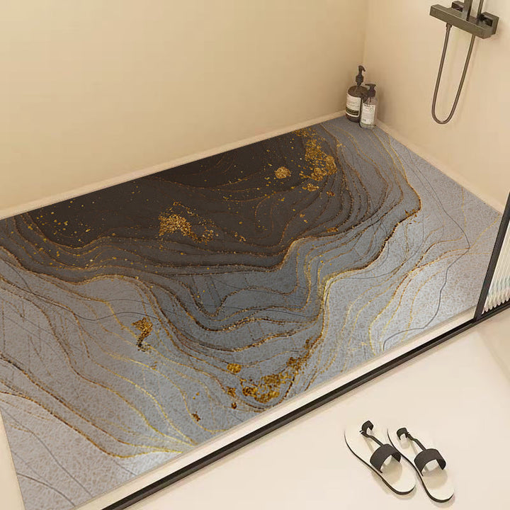 Marble Pattern Shower Mat Kalsten