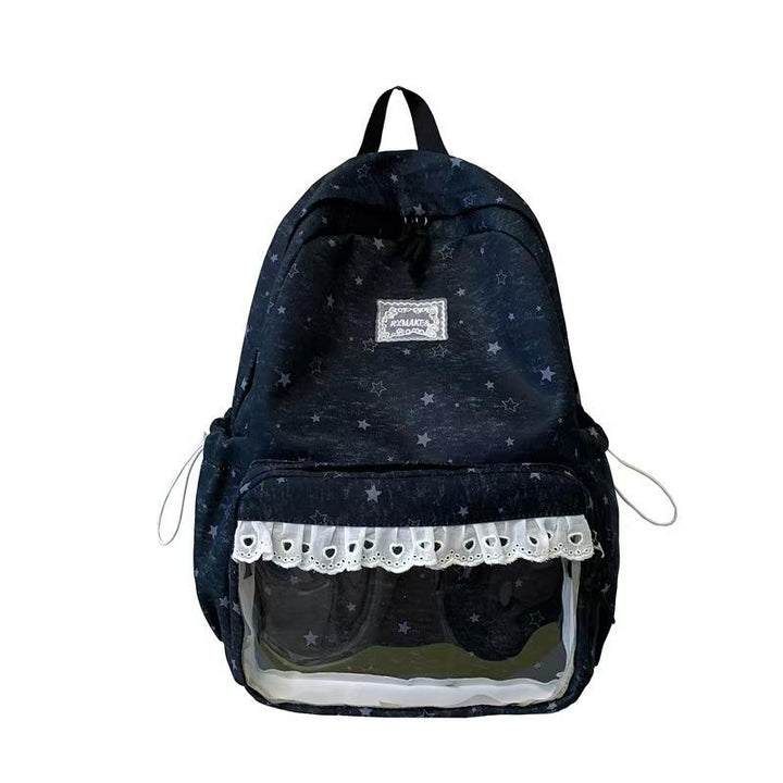 Star-Patterned Casual School Backpack Kalsten
