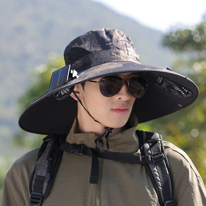 wide-brimmed outdoor sun hat with UV protection, breathable mesh, and adjustable chin strap Kalsten