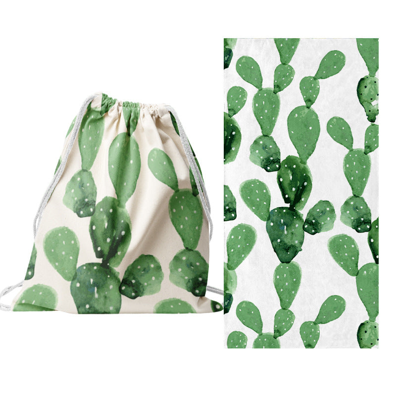 Drawstring bag with creative cactus design Kalsten
