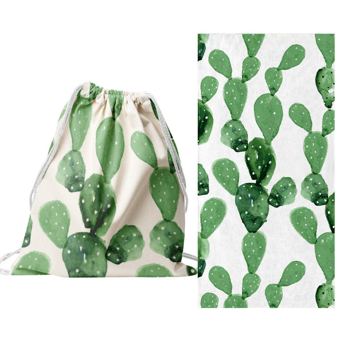 Drawstring bag with creative cactus design Kalsten
