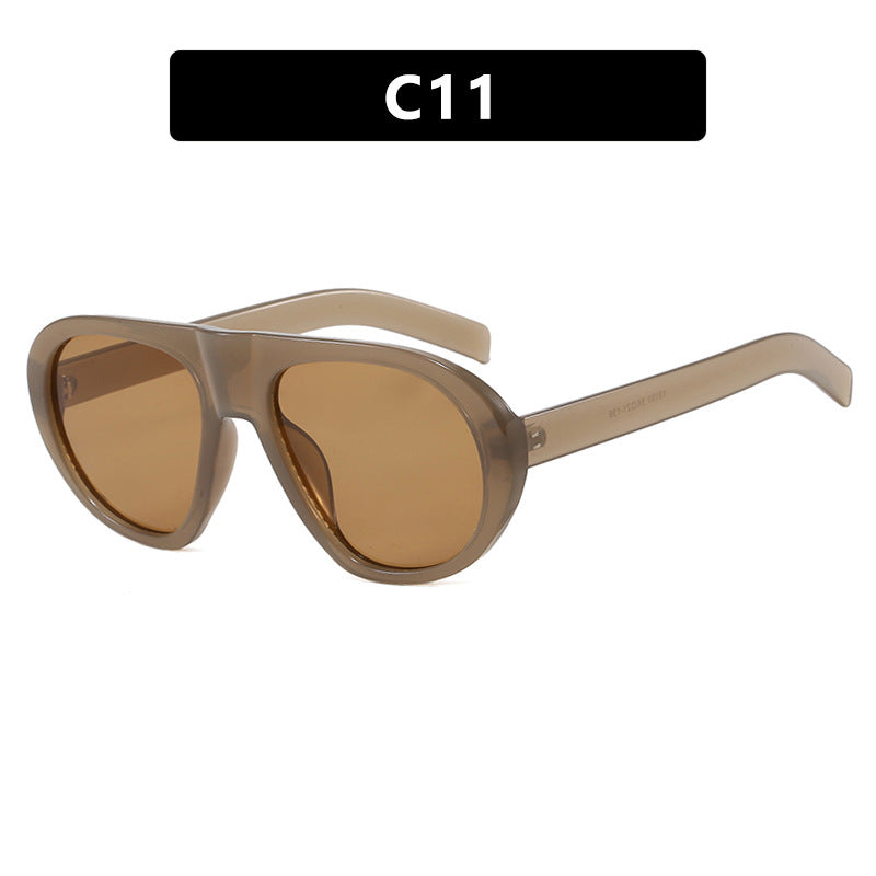 Women striking sunglasses with futuristic frame and sturdy design Kalsten