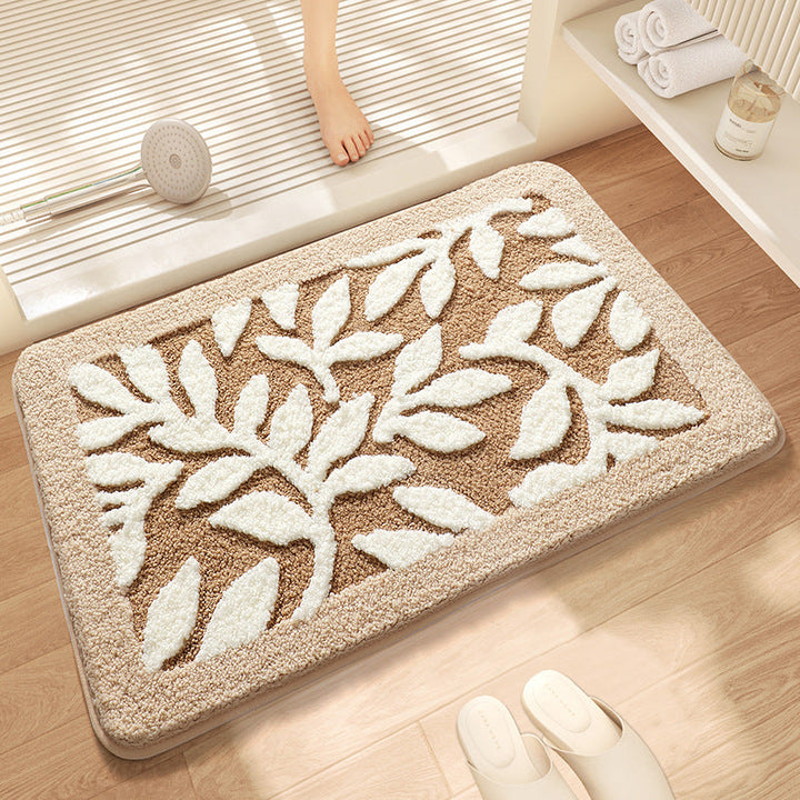 Textured Stone Pattern Bathroom Mat Kalsten