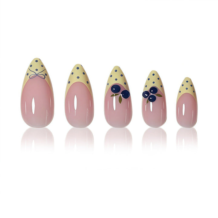 Artistic Floral Accent Press-On Nails Kalsten