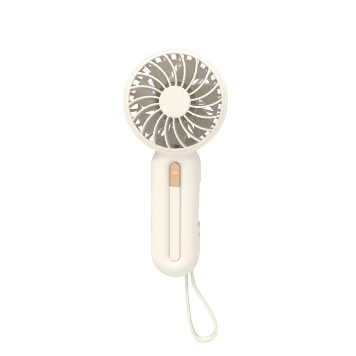 Unisex portable hand fan with foldable handle, USB charging function, and carrying strap Kalsten