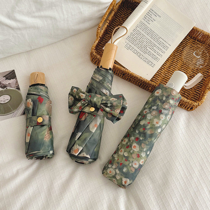 Ladies Folding Umbrella with Floral Design Kalsten