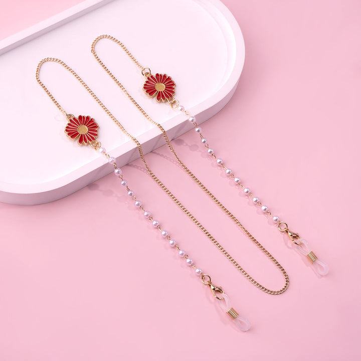 Floral Design Eyewear Chain Holder Kalsten