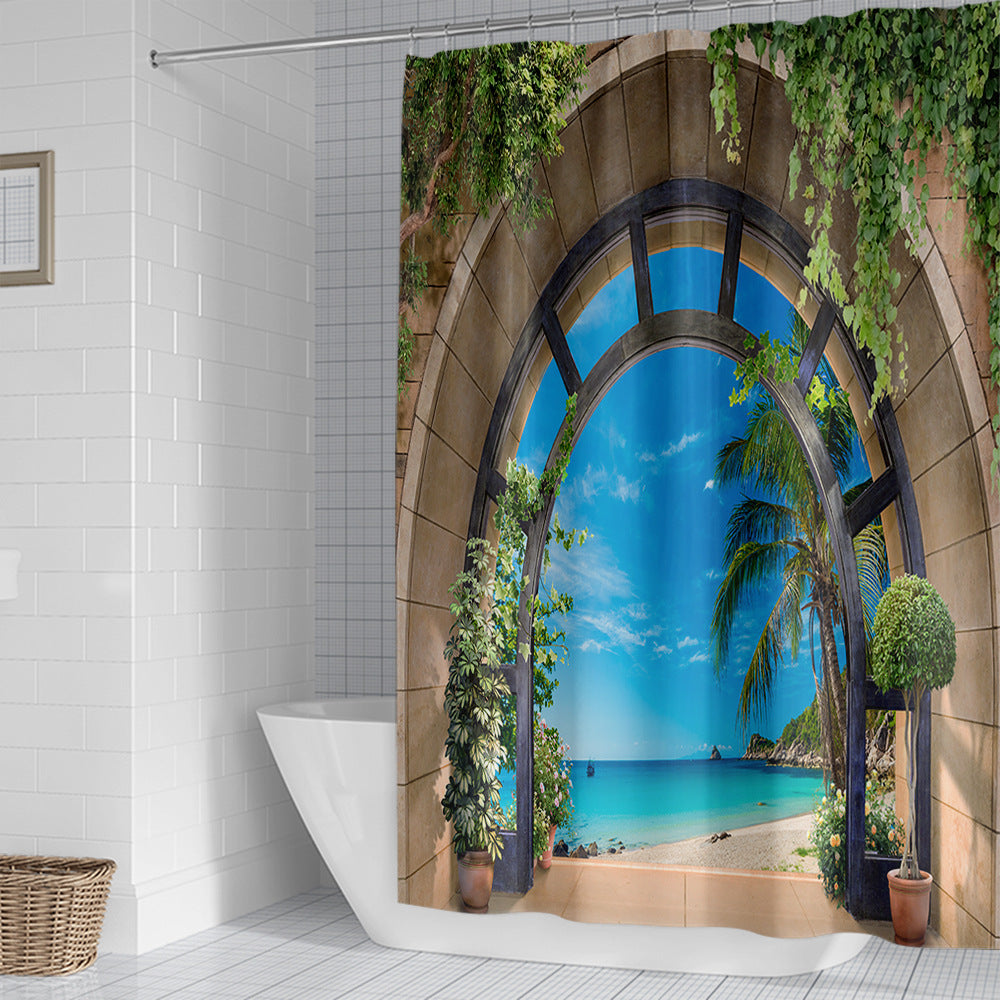 Coastal Escape Shower Curtain Kalsten