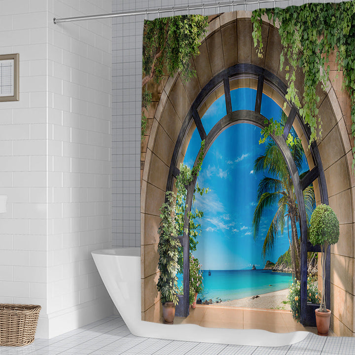 Coastal Escape Shower Curtain Kalsten