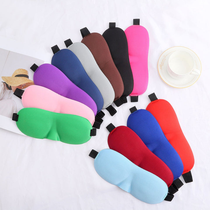 Unisex nan three-dimensional contour eye mask with memory foam, soft nose bridge and adjustable comfort band Kalsten