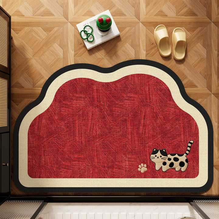 Cute Pet-Themed Bath Mat Kalsten