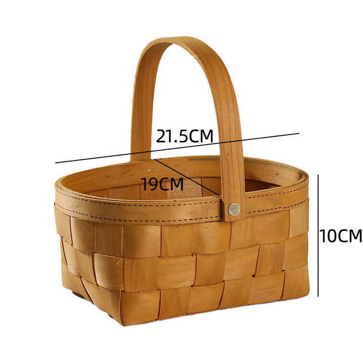 Unisex Handwoven Basket with Practical Carry Handle Kalsten