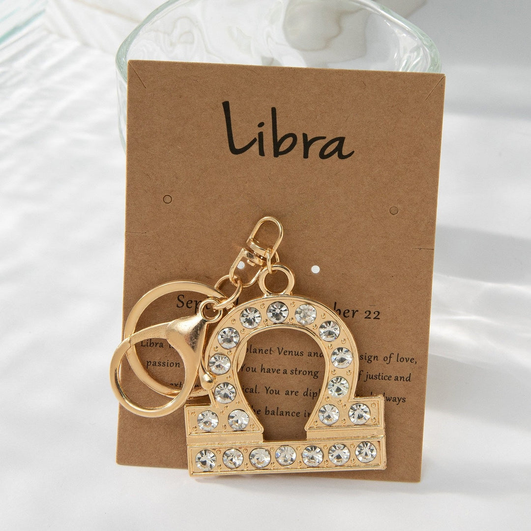 Keychain with Sparkling Bull Symbol Kalsten