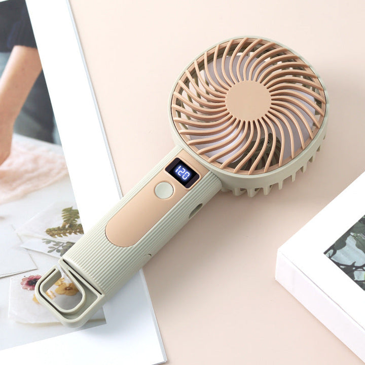 Ladies Portable Hand Fan with LED Display Kalsten