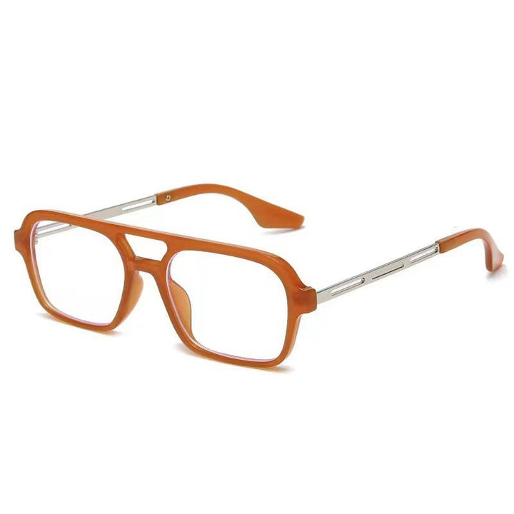 Women's Designer Sunglasses with Elegant Transparent Frame and Yellow Lenses Kalsten