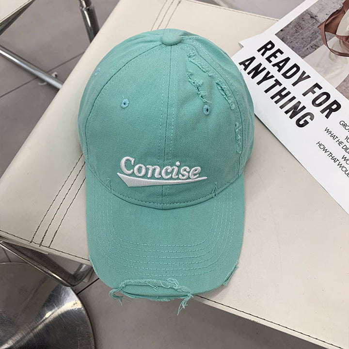 Women's Distressed Casual Cotton Cap Kalsten
