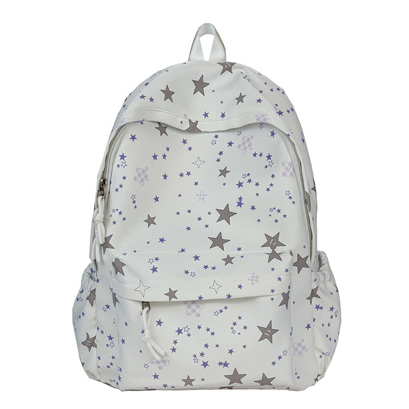 Star-Patterned Travel Backpack