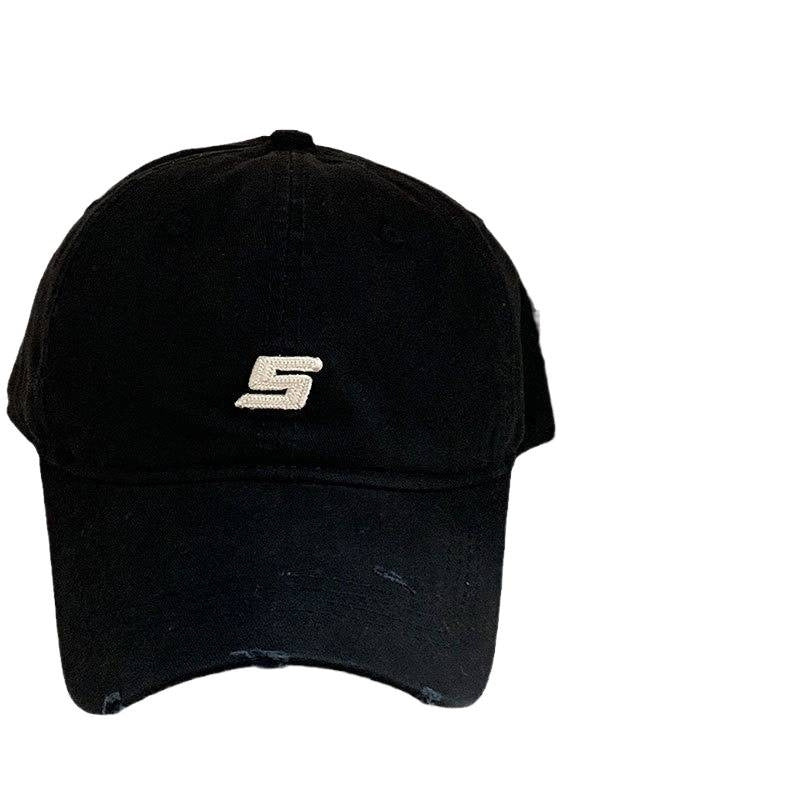 Men's Distressed Cotton Adjustable Baseball Cap Kalsten