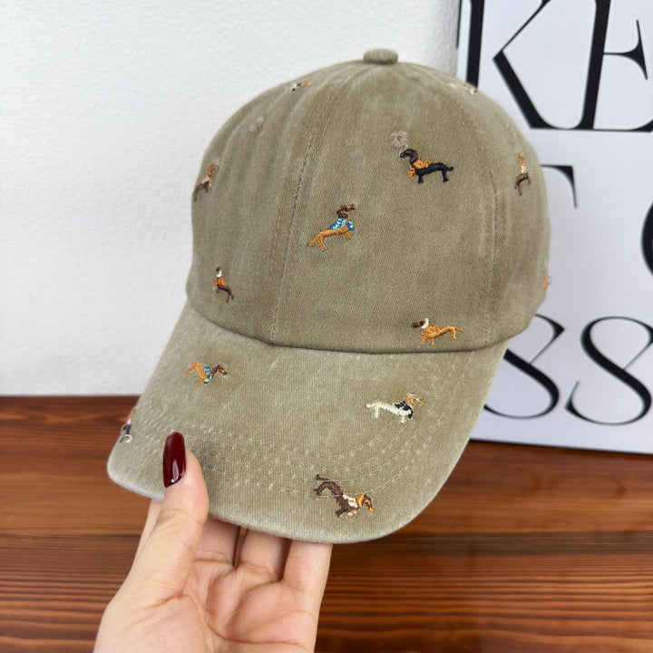 Unisex Embroidered Dog-Themed Baseball Cap Kalsten