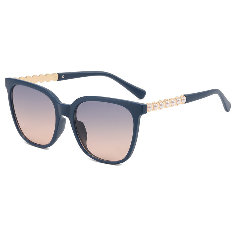 Women's oversized sunglasses with elegant pearl jewelry decoration Kalsten