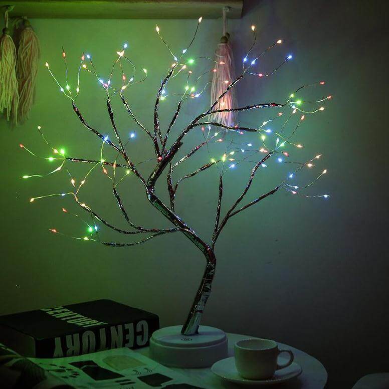 LED Table Lamp with Colourful Tree Lights | Kalsten