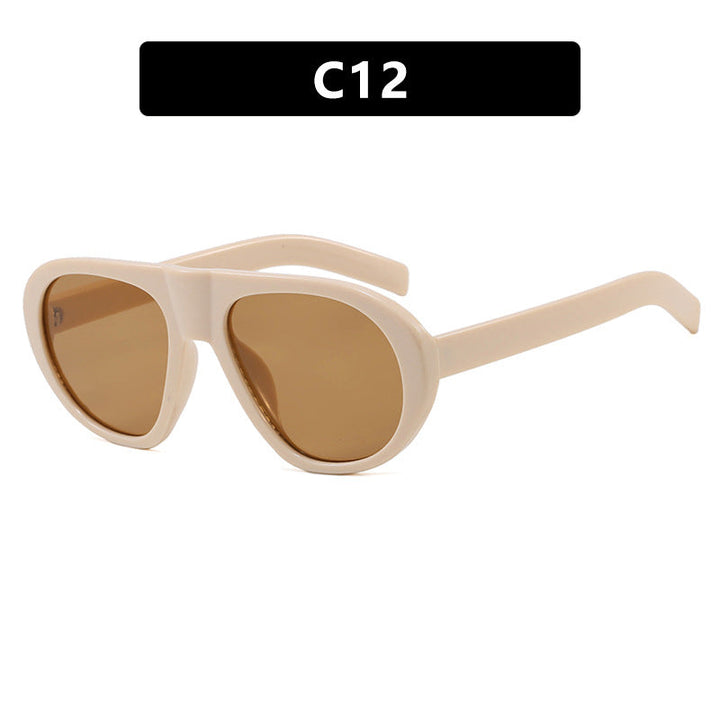 Women striking sunglasses with futuristic frame and sturdy design Kalsten