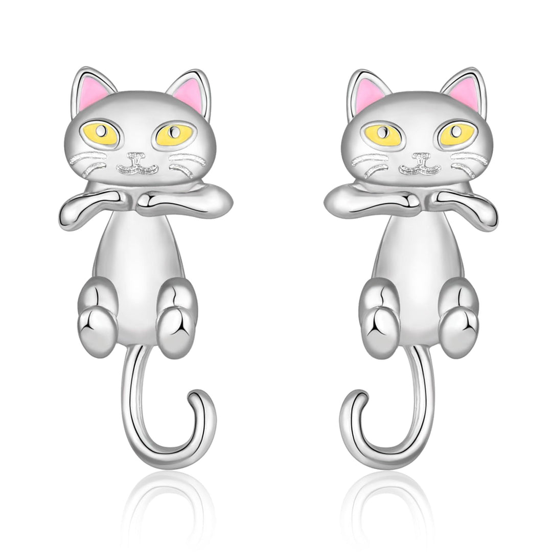 Playful Cat Dangle Earrings Kalsten