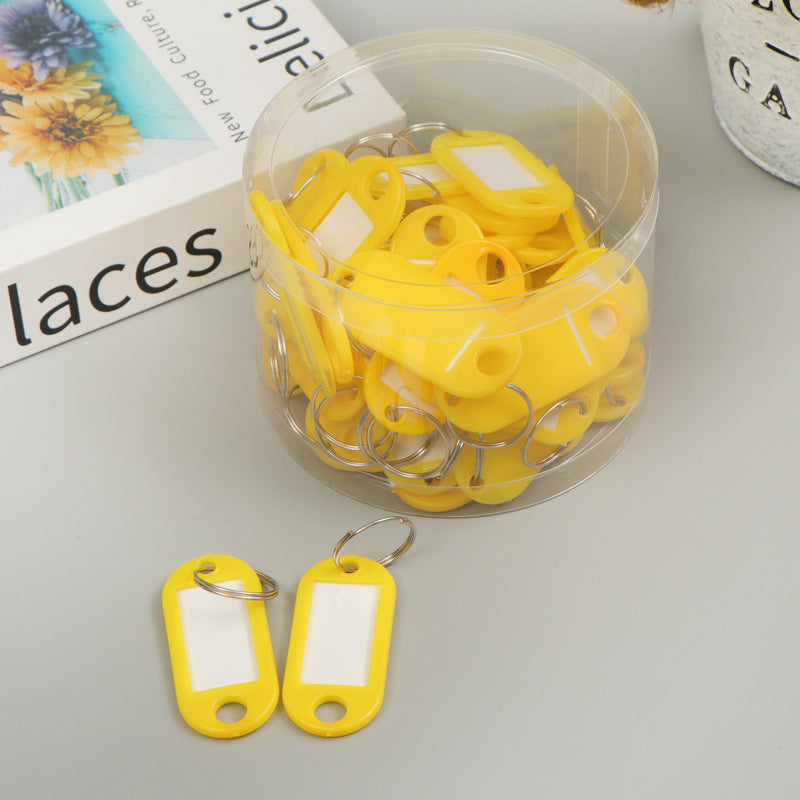 Unisex Labels Keychain with Writable Area Kalsten