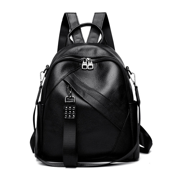Vintage-Inspired Textured Leather Backpack Kalsten
