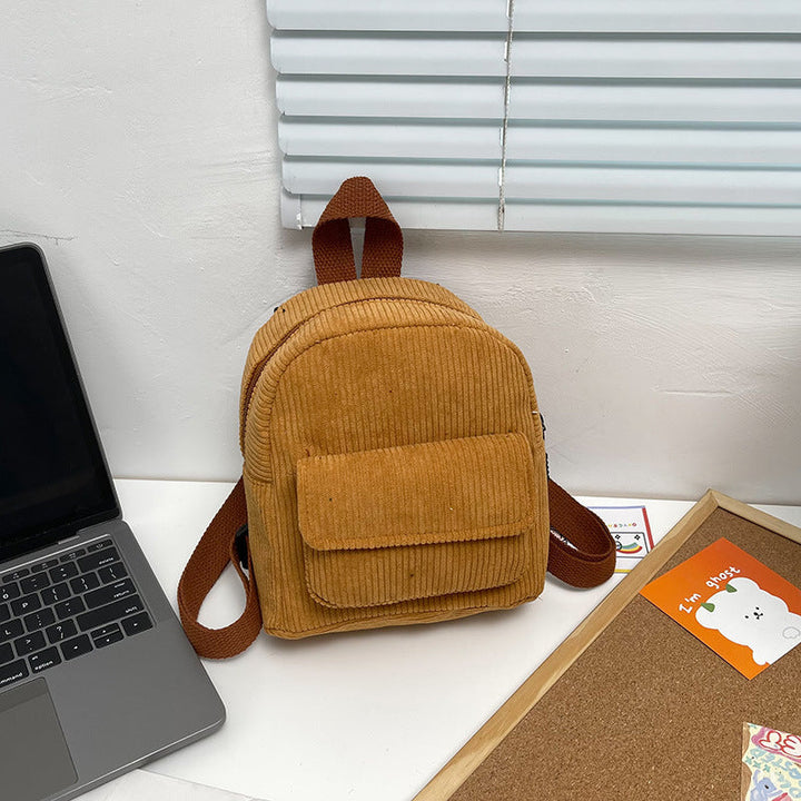 Corduroy Mini Backpack